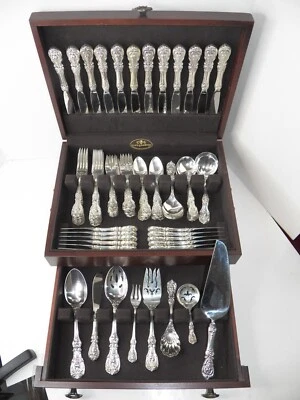 REED & BARTON FRANCIS 1ª CUBIERTOS PLATA ESTERLINA 81 PIEZAS, SIN MONO, MARCA POSTERIOR Foto 1 de 4