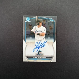 2023 Bowman Draft Kemp Alderman 1st Chrome Auto CDA-KA Miami Marlins Autograph - Picture 1 of 11