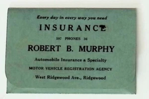 1920's New Jersey DMV Drive's License Holder Advertisement Ridgewood - Picture 1 of 3