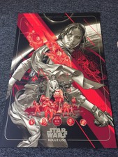 ROGUE ONE VARIANT MARTIN ANSIN MONDO POSTER PRINT STAR WARS SIGNED NT STOUT MOSS