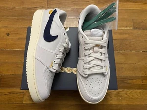 Talla 9.5 - Union X Jordan AJKO 1 Vela Baja Cuero Crema Para Hombre - ✅ENVÍO HOY - Imagen 1 de 7
