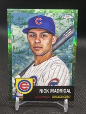 2022 topps chrome platinum anniversary green 70th nick madrigal /99