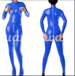 Gummi Latex Rubber Bodysuit Cosplay Ganzanzug Catsuit Suit Party Fixed Men M - Picture 1 of 1