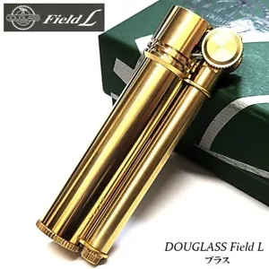 Douglass: Classic Design: Zigaretten-ÖL-Feuerzeug: Field L: Messing: Japan - Bild 1 von 15