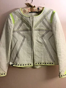 Bellissima giacca ricamata azteca nuova con etichette $630 Karen Millen - Foto 1 di 12