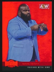 Gemas de metales preciosos SkyBox AEW 2022 metal rojo PMG #75 Mark Henry 071/100 2022 - Imagen 1 de 2