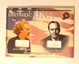 2022 Historic Autographs Historic DNA Dual Jan Paderewski Fredric March Hair - Bild 1 von 4