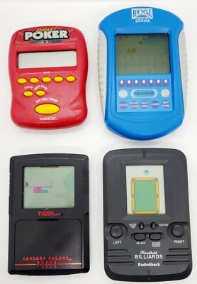 LOTE de 4 juegos de casino de colección póker/solitario/billar (radio choza) ¡probado! ¡Como nuevo!🔥 Foto 1 de 4