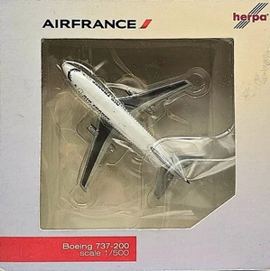 Air France Boeing 737-200 Modellflugzeug 1:500 Herpa Sammlerstück NEU & OVP - Bild 1 von 4