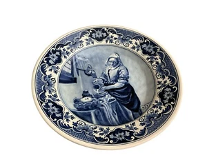 Antique Delft White Blue Large 15 “ The Kitchen Girl By J. Vermeer - Picture 1 of 8