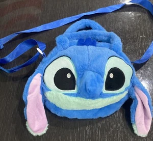 Disney Stitch Crossbody/shoulder Face Figure Plush Bag - Picture 1 of 3