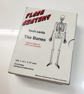Flash Anatomy Flash Cards The Bones Terminology Definition of Movement Education - Picture 1 of 5