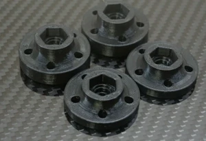 Tamiya Clod Buster Wheel Hex Hub adapters for Axial Wraith / TXT tires (12mm) - Picture 1 of 2