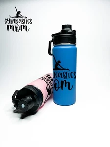 Personalized Insulated Stainless Steel Gymnastics Mom 18/32oz Hydro Bottle - Picture 1 of 5