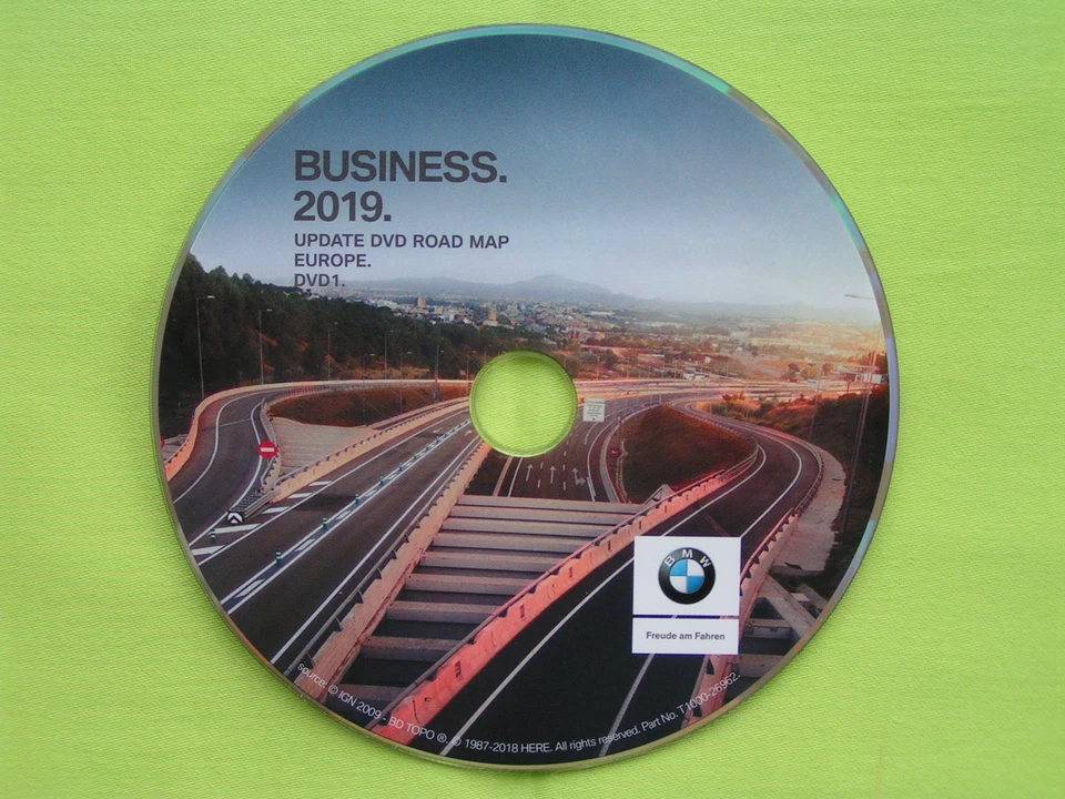 DVD NAVIGATION DEUTSCHLAND + EU 2019 BMW BUSINESS E60 E61 E81 E83 E84 E90 E91 - Bild 1 von 2