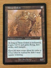 MTG 1x Thran Golem Rare Artifact Creature Urza's Destiny Magic the Gathering