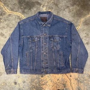 VINTGE 90S LEVIS TYPE III DENIM TRUCKER JACKET XL USA DYED 70507-4890 DEC ‘92 - Picture 1 of 8