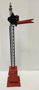 Lionel Prewar Standard Gauge 80 Operating Semaphore, Red base, Black Ladder - Picture 1 of 8