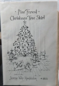 Pine Forest Christmas Tree Skirt Pieced Quilt Pattern by J. Vehr Designs #8801 - Picture 1 of 2