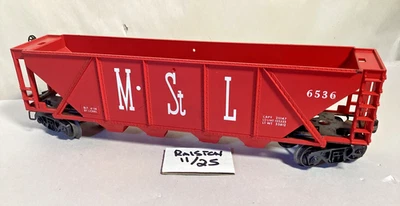 Vintage Lionel O/O-27 #6536 Minneapolis & St. Louis open quad hopper car - Image 1 of 4