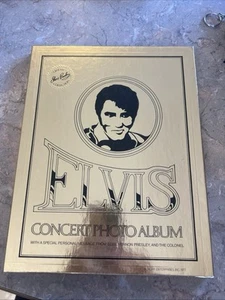 Vintage Elvis Presley 1977 Concert Photo Album w/ COA in Original Box - Picture 1 of 9