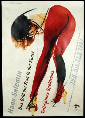 Ausstellungsplakat 1997 (Offsetdruck) Hans SALENTIN (1925-2009 D), handsigniert - Bild 1 von 2
