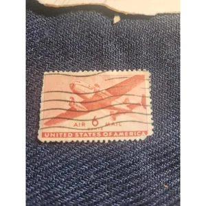 RARE 1940S RED 6 CENT U.S. AIR-MAIL STAMP - Picture 1 of 5