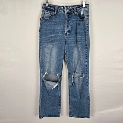 S.O.N.G. Jeans Juniors 9/29 Azul Lavado Medio Años 90 Novio Envejecido Foto 1 de 4