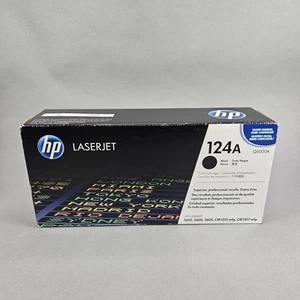 Neu Original HP 124A Schwarz Druck-Tonerkassette Q6000A Versiegelter Karton - Bild 1 von 7