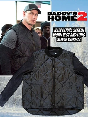 John Cena Screen Worn Used Daddy’s Home 2 Vest Shirt Prop WWE Like Ring Worn COA - Image 1 of 4