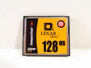 Lexar Media 128MB CF Compact Flash Memory Card 12x, FREE 2-3 Day Ship!!! - Picture 1 of 3