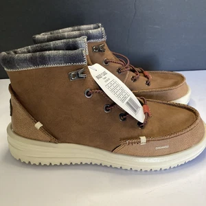 Hey Dude Bradley Classic Cognac Brown Chukka Boots Plaid Youth Size 5 EUR 37 - Bild 1 von 8