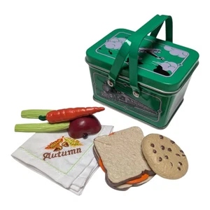 American Girl Puppenset Kittredge Schule Brotdose mit Obst Gemüse Sandwich Serviette - Bild 1 von 2