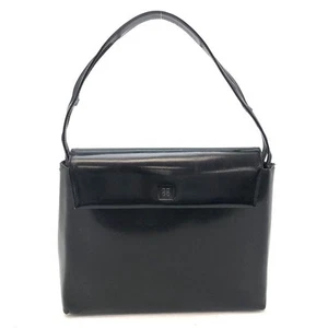 Givenchy Borsa a mano formale in pelle nera cerimoniale aziendale FP438 autentica - Foto 1 di 10