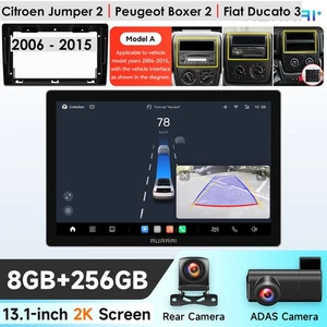 Autoradio Für Fiat Ducato/Peugeot Boxer/Citroen Jumper GPS BT5.0 CarPlay DVR SWC - Bild 1 von 24
