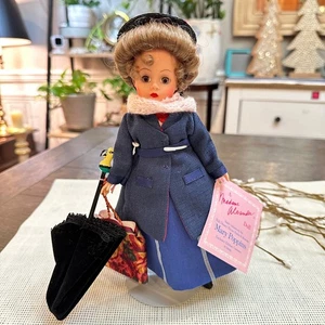 Bambola Madame Alexander 10" Mary Poppins vintage circa 1995 con supporto - Foto 1 di 9