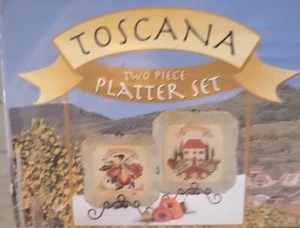 2 Toscana Serving Platters by CIC - In Original Box - Picture 1 of 5
