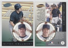 1999 Pacific Invincible Platinum Blue /67 Mitch Meluskey #69 Rookie RC