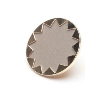 Anillo de cóctel House of Harlow 1960 para mujer Sunburst de cuero genuino talla 6 Foto 1 de 4