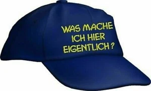 Caps FUN WAS MACHE ICH HIER Sprüche Base Cap bestickt Basecap - Bild 1 von 1