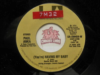Paul Anka – (You're) Having My Baby / Papa, 45 RPM VG+ (HD) - Image 1 of 2