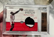 1999-2000 Upper Deck Game Jersey Patch Michael Jordan BGS9.5 SSP