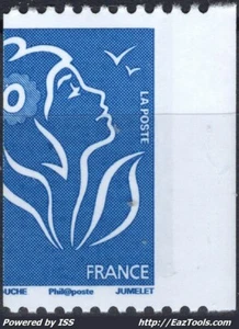 FRANCE MARIANNE DE LAMOUCHE N° 4159 NEUF ** SANS CHARNIERE VARIÉTÉ DE PIQUAGE - Picture 1 of 2