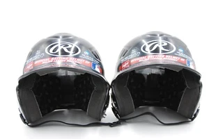 Rawlings Helmet Kid Size 6 1/2"- 7 1/2" Black RCFH Baseball Batting Kid Lot of 2 - Picture 1 of 5