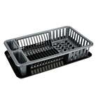  Medium Dish Rack with Tray in Silver