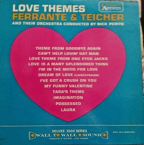 Ferrante & Teicher "Love Themes" 1966 LP, Nice NM!, Mono, UA #WW-7514 - Picture 1 of 2