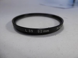 NIKON 52mm L39 UV Multicoated with case CLEANED AND CLEAR OPTICS rfra1 - Picture 1 of 2