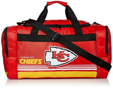 NFL Kansas City Chiefs Gym Travel Luggage Core Duffel Bag Cover