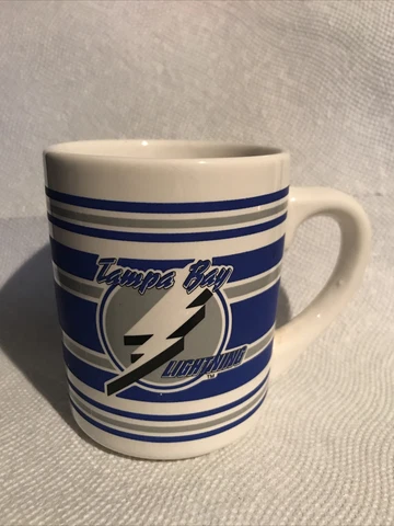 Vintage Tampa Bay Lightning Coffee Mug Official License NHL Product 1991 AMK Cover