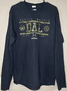 Dallas Cowboys Men’s Medium Camo/Black Long Sleeve Shirt NWT - Picture 1 of 9